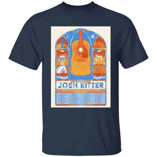 Josh Ritter 2026 A Book Of Gold Thrown Open Tour Poster Shirt - Image 4