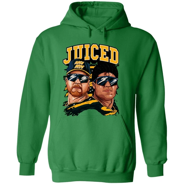 Juiced Bash Brothers Mark Mcgwire And Jose Canseco Oakland Athletics Hoodie - Image 2