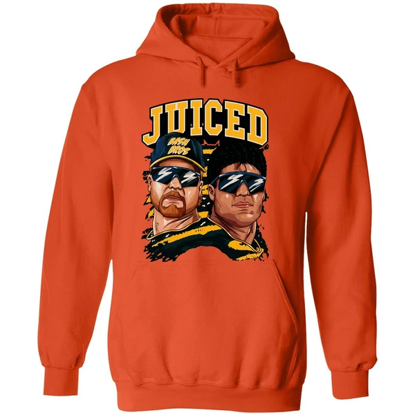 Juiced Bash Brothers Mark Mcgwire And Jose Canseco Oakland Athletics Hoodie - Image 6