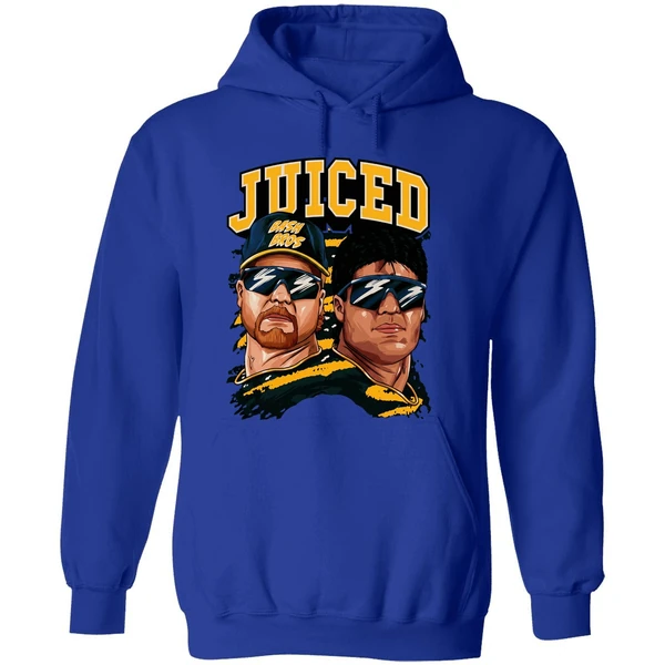 Juiced Bash Brothers Mark Mcgwire And Jose Canseco Oakland Athletics Hoodie - Image 7