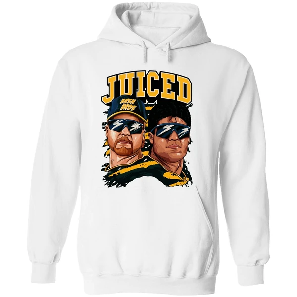 Juiced Bash Brothers Mark Mcgwire And Jose Canseco Oakland Athletics Hoodie - Image 8