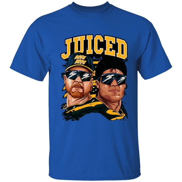 Juiced Bash Brothers Mark Mcgwire And Jose Canseco Oakland Athletics Shirt - Image 8