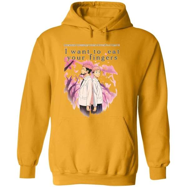 Jujutsu Kaisen Friendship Blossoms When Opposite Attracts I Want To Eat Hoodie