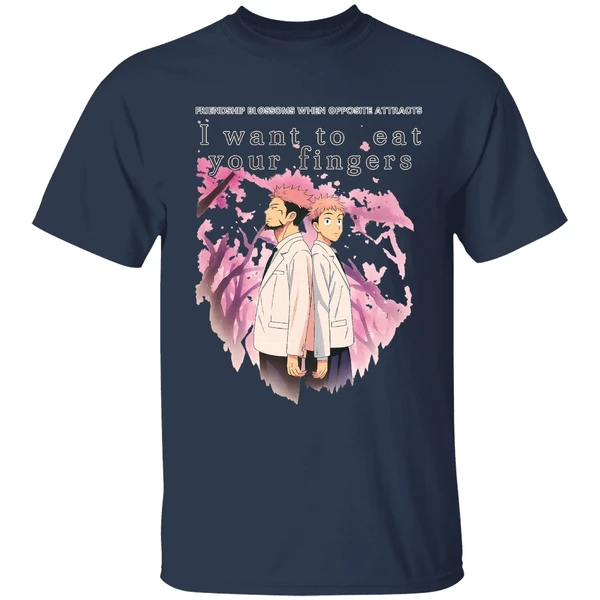 Jujutsu Kaisen Friendship Blossoms When Opposite Attracts I Want To Eat Shirt - Image 4