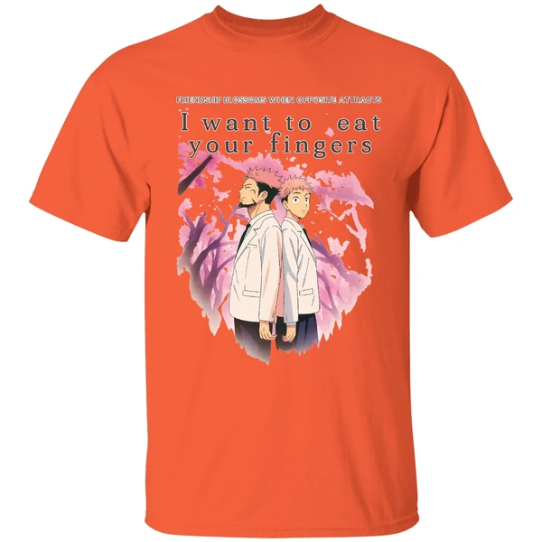 Jujutsu Kaisen Friendship Blossoms When Opposite Attracts I Want To Eat Shirt - Image 5