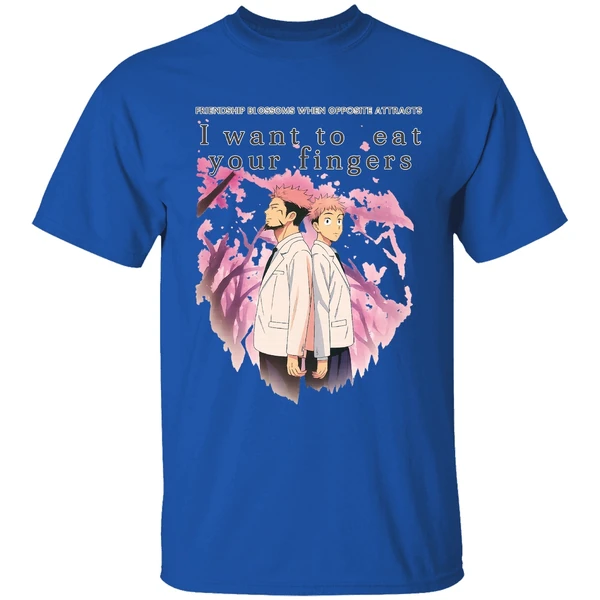 Jujutsu Kaisen Friendship Blossoms When Opposite Attracts I Want To Eat Shirt - Image 7
