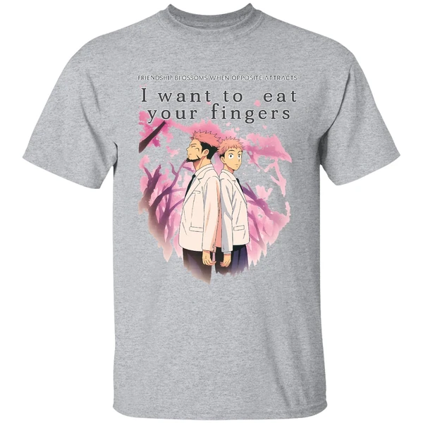 Jujutsu Kaisen Friendship Blossoms When Opposite Attracts I Want To Eat Shirt