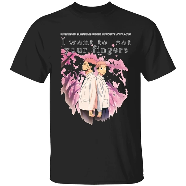 Jujutsu Kaisen Friendship Blossoms When Opposite Attracts I Want To Eat Shirt - Image 8