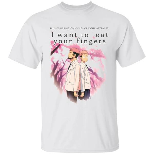 Jujutsu Kaisen Friendship Blossoms When Opposite Attracts I Want To Eat Shirt - Image 9