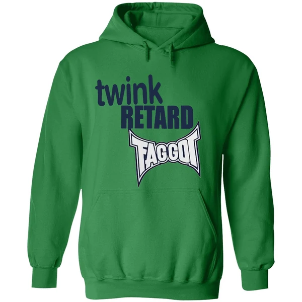 Junathrifts Twink Retard Faggot And I Have A Gun Hoodie - Image 2