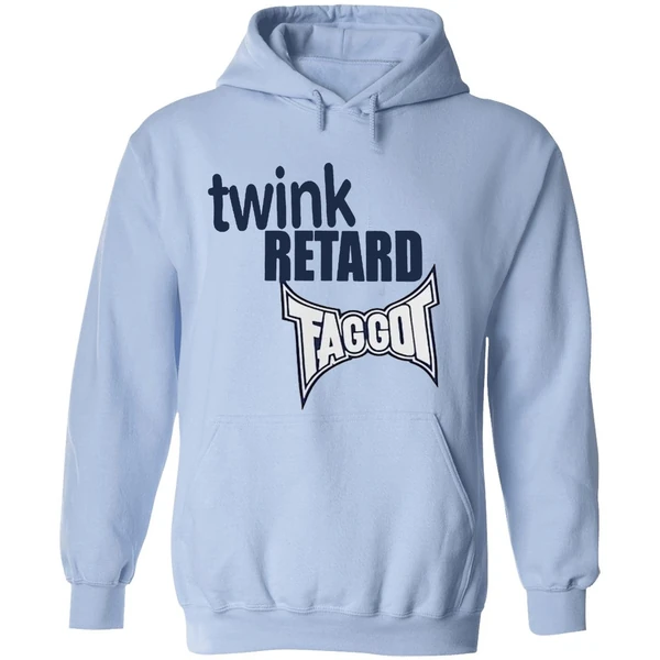 Junathrifts Twink Retard Faggot And I Have A Gun Hoodie - Image 4
