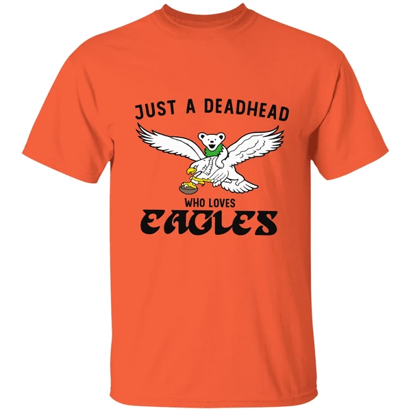 Just A Deadhead Who Loves Philadelphia Eagles Shirt - Image 5