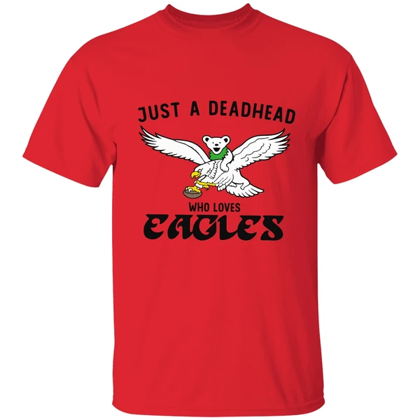Just A Deadhead Who Loves Philadelphia Eagles Shirt - Image 6