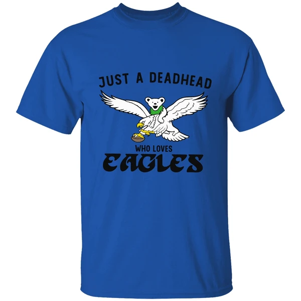 Just A Deadhead Who Loves Philadelphia Eagles Shirt - Image 7