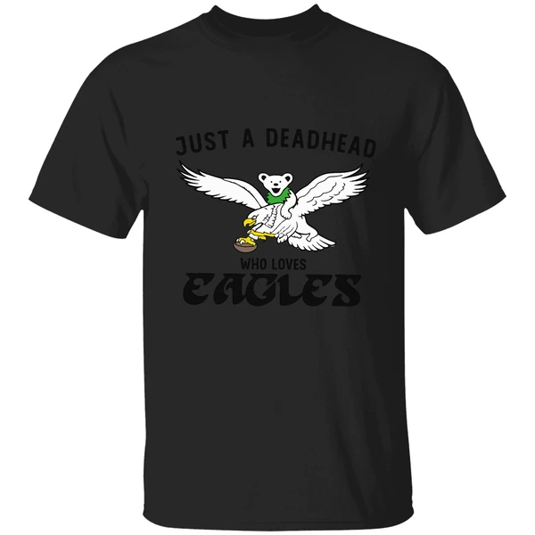 Just A Deadhead Who Loves Philadelphia Eagles Shirt - Image 8