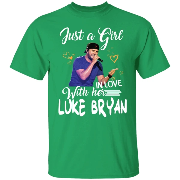 Just A Girl In Love With Her Luke Bryan Shirt