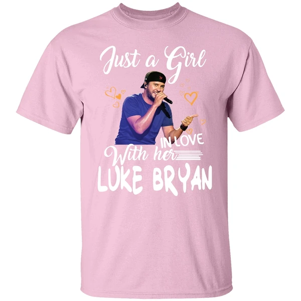 Just A Girl In Love With Her Luke Bryan Shirt Just A Girl In Love With Her Luke Bryan Shirt
