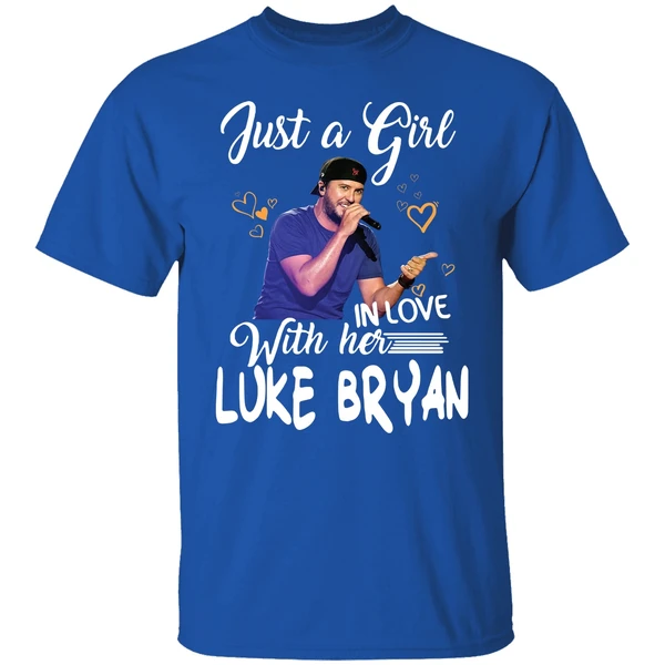 Just A Girl In Love With Her Luke Bryan Shirt - Image 7
