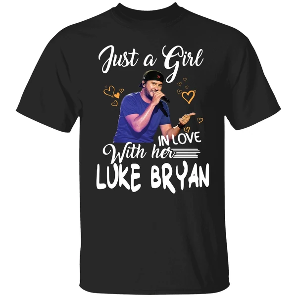 Just A Girl In Love With Her Luke Bryan Shirt - Image 9