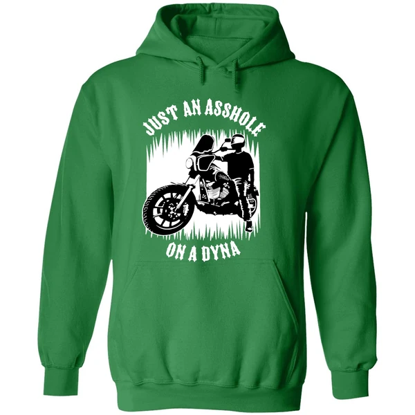 Just An Asshole On A Dyna Hoodie - Image 2