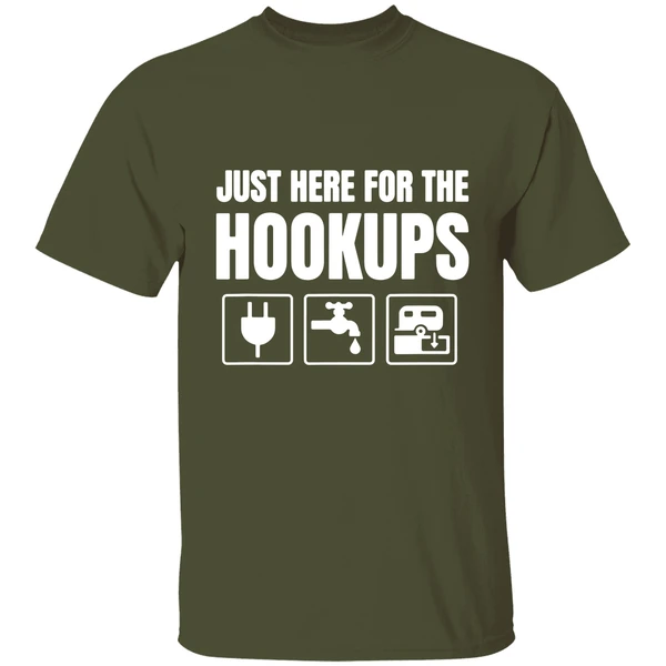 Just Here For The Hookups Funny Rv Shirt - Image 3