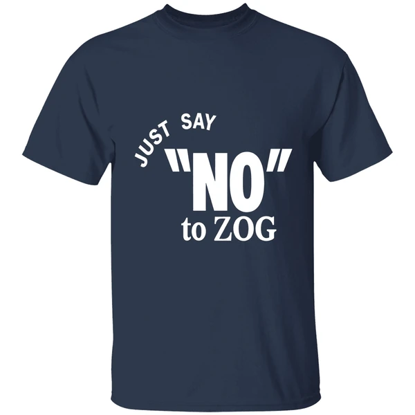 just say no to zog shirt navy