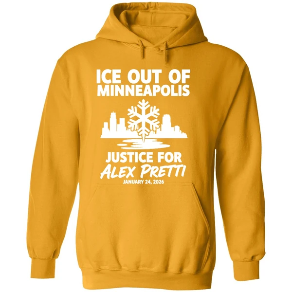 Justice For Alex Pretti Murdered By Ice In Minneapolis Anti Ice Hoodie