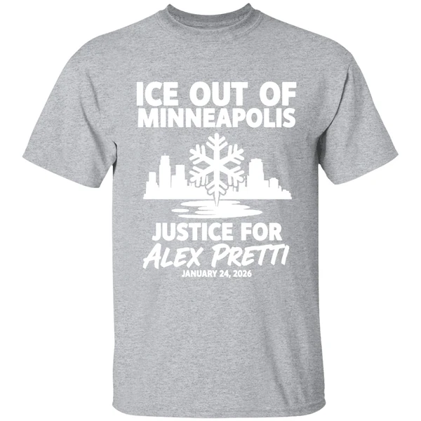 Justice For Alex Pretti Murdered By Ice In Minneapolis Anti Ice Shirt - Image 9