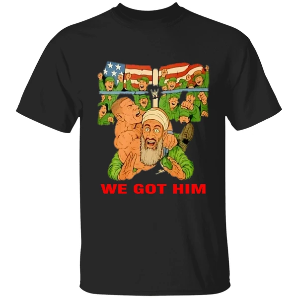 Justin Whang We Got Him Wwe Osama Bin Laden Shirt