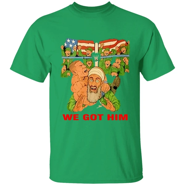 Justin Whang We Got Him Wwe Osama Bin Laden Shirt - Image 2