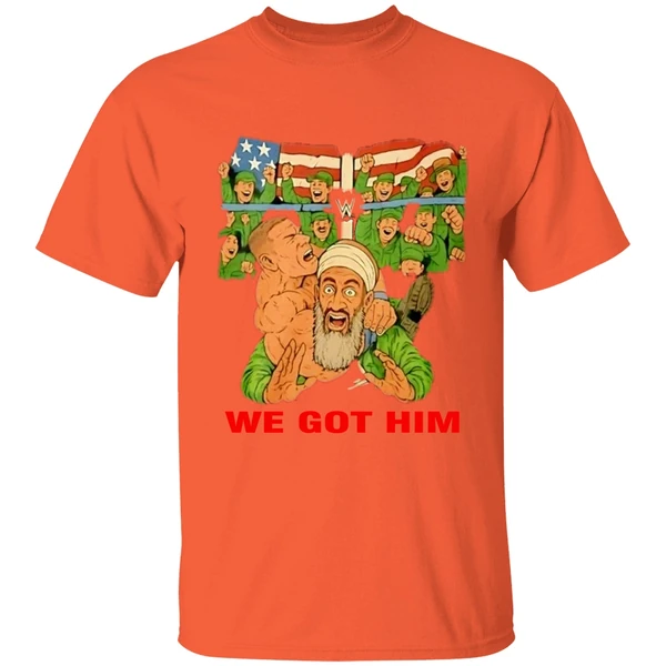 Justin Whang We Got Him Wwe Osama Bin Laden Shirt - Image 6