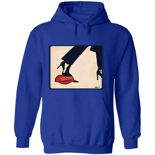 Kamala 2024 Anti Maga High Heels Step On Red Hat Hoodie - Image 7