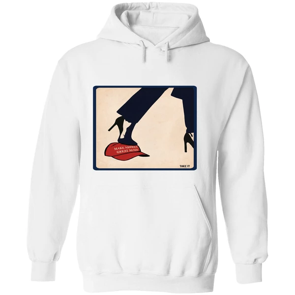 Kamala 2024 Anti Maga High Heels Step On Red Hat Hoodie - Image 8