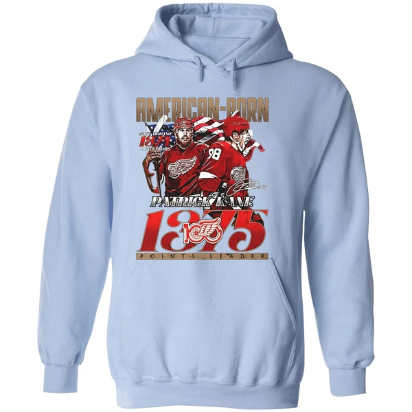 Kane American Born Detroit Red Wings 1375 Points Leader Signature Hoodie - Image 4