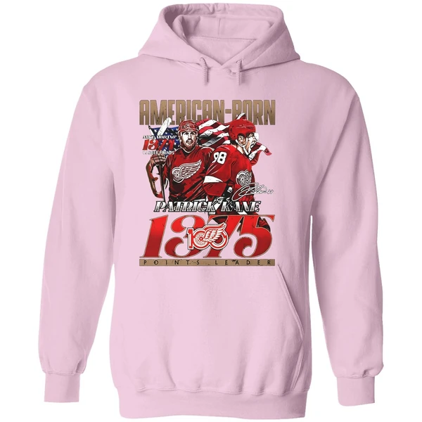 Kane American Born Detroit Red Wings 1375 Points Leader Signature Hoodie - Image 5