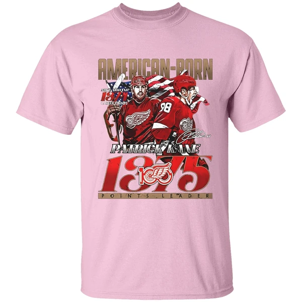 kane american born detroit red wings 1375 points leader signature shirt lightpink