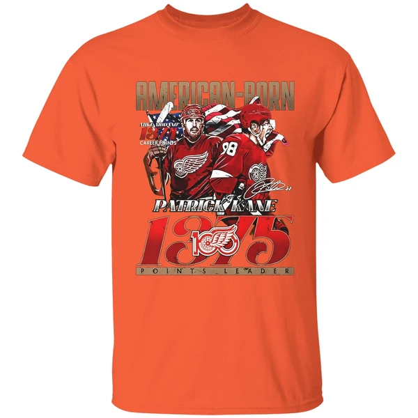 Kane American Born Detroit Red Wings 1375 Points Leader Signature Shirt - Image 6