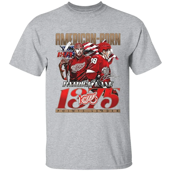 Kane American Born Detroit Red Wings 1375 Points Leader Signature Shirt - Image 9