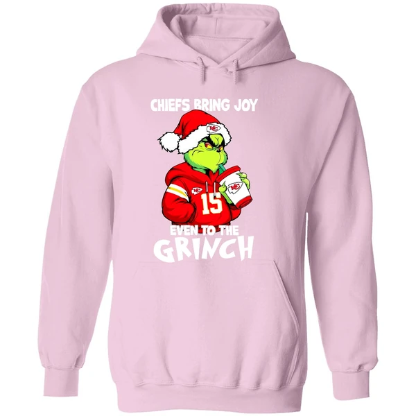 Kansas City Chiefs Bring Joy Even To The Grinch Patrick Mahomes Hoodie - Image 5
