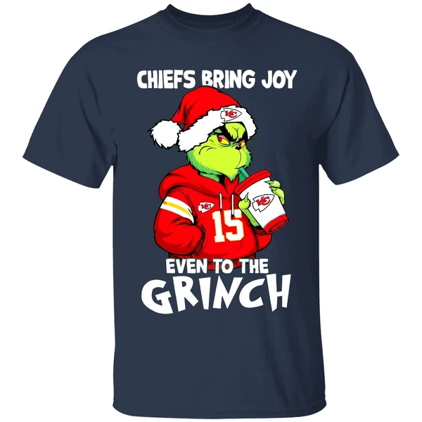 Kansas City Chiefs Bring Joy Even To The Grinch Patrick Mahomes Shirt - Image 5