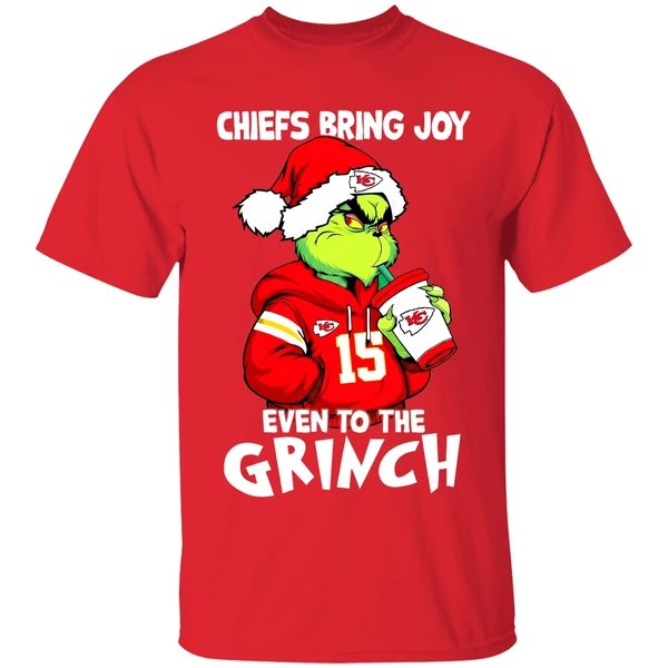 Kansas City Chiefs Bring Joy Even To The Grinch Patrick Mahomes Shirt - Image 7