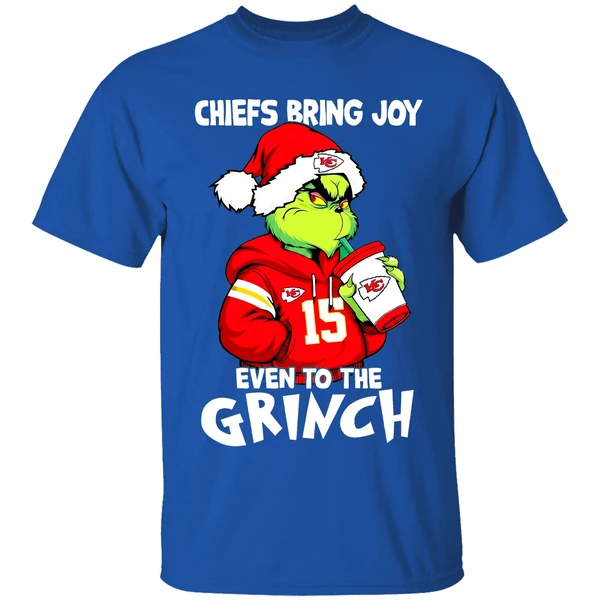Kansas City Chiefs Bring Joy Even To The Grinch Patrick Mahomes Shirt - Image 8