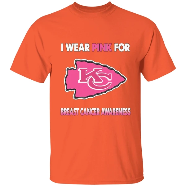 Kansas City Chiefs I Wear Pink For Breast Cancer Awareness Shirt - Image 5