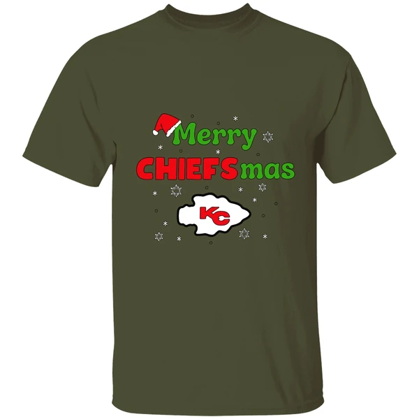 Kansas City Chiefs Merry Chiefsmas Christmas Shirt - Image 3