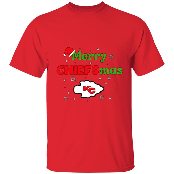 Kansas City Chiefs Merry Chiefsmas Christmas Shirt - Image 6