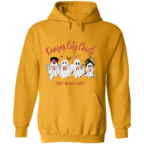 Kansas City Chiefs Team Aint No Boo Sheet Halloween Ghost Hoodie