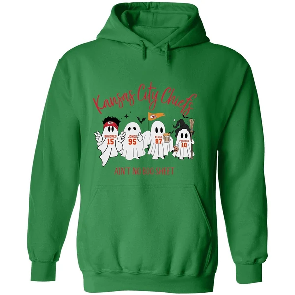 Kansas City Chiefs Team Aint No Boo Sheet Halloween Ghost Hoodie - Image 2
