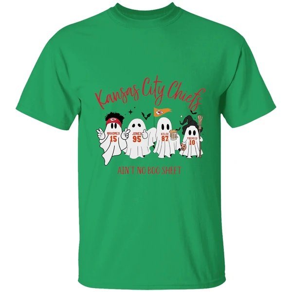 Kansas City Chiefs Team Aint No Boo Sheet Halloween Ghost Shirt - Image 2