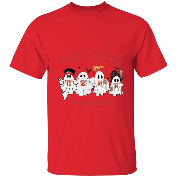 Kansas City Chiefs Team Aint No Boo Sheet Halloween Ghost Shirt - Image 7