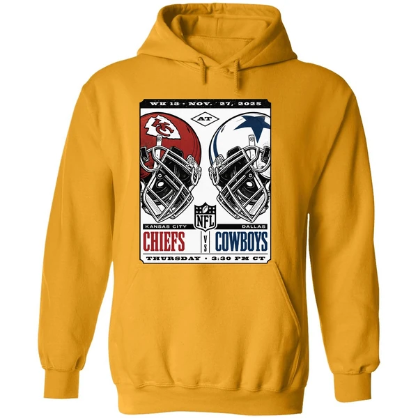 Kansas City Chiefs Vs Dallas Cowboys Nfl Game Week 13 November 27 2025 Hoodie